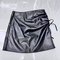 Faux Leather Mini Skirt