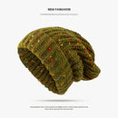 Mixed Thermal Knitting Sleeve Cap