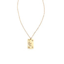 Plate Moon Gold Plated Necklace