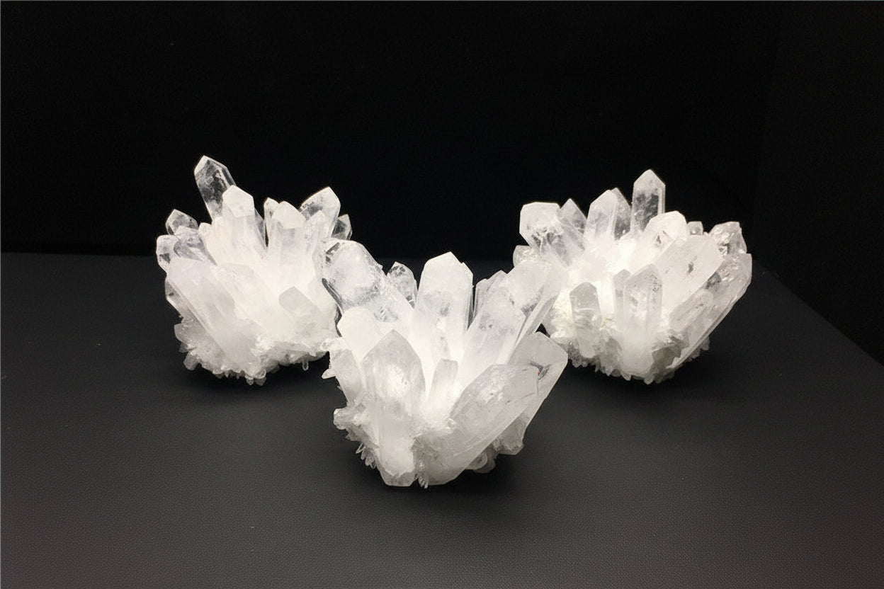 Natural White Crystal Cluster Crystal Raw Stone (Variety)