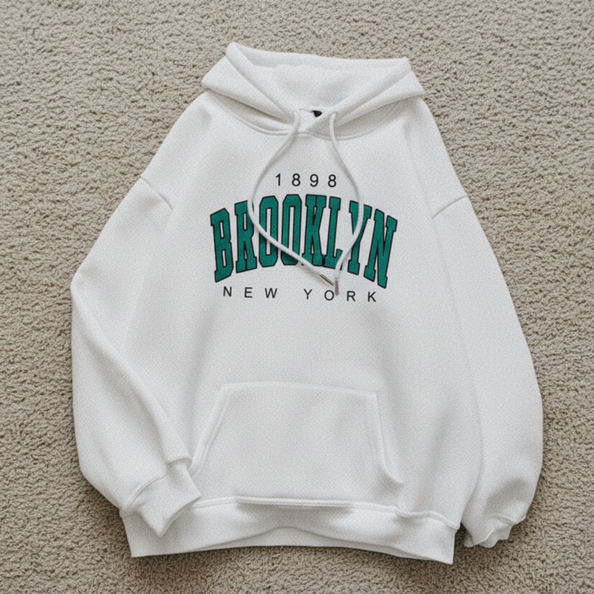 Brooklyn New York Printed Hoodie