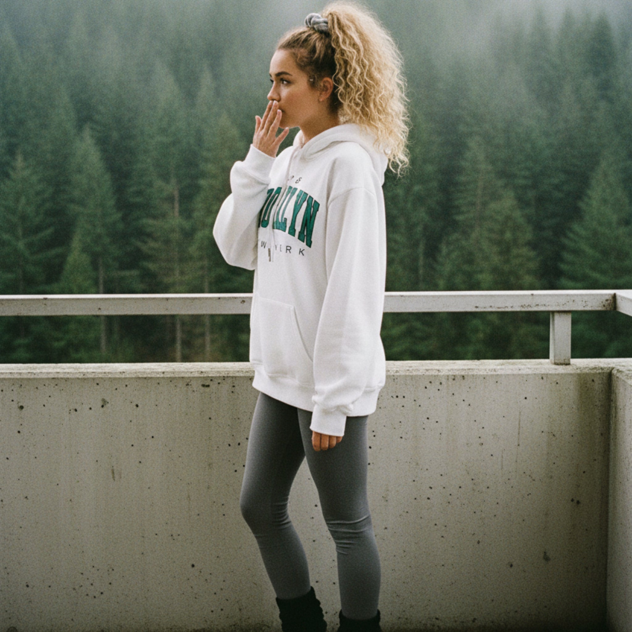 Brooklyn New York Printed Hoodie