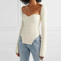 Off-neck Long Sleeve