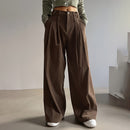 High-Waisted Pleated Trousers