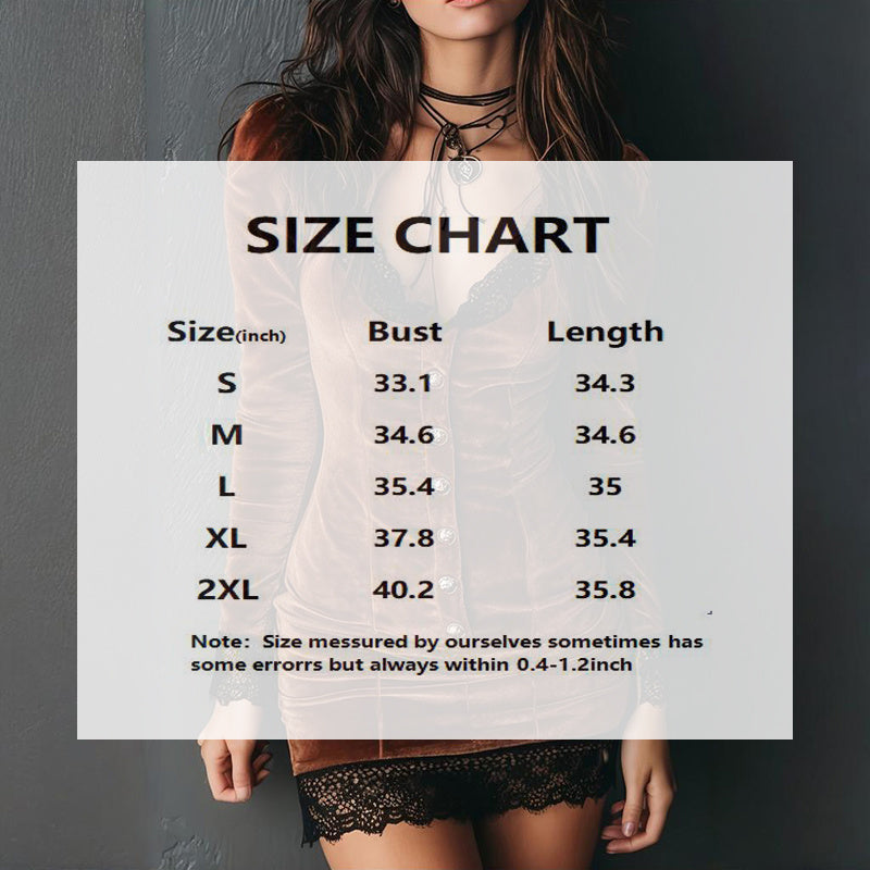 Lace Trimmed Button Mini-Dress