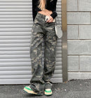 Camo Straight Jeans