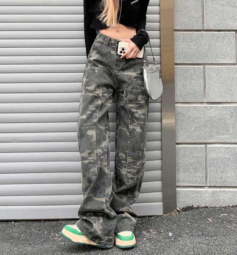 Camo Straight Jeans