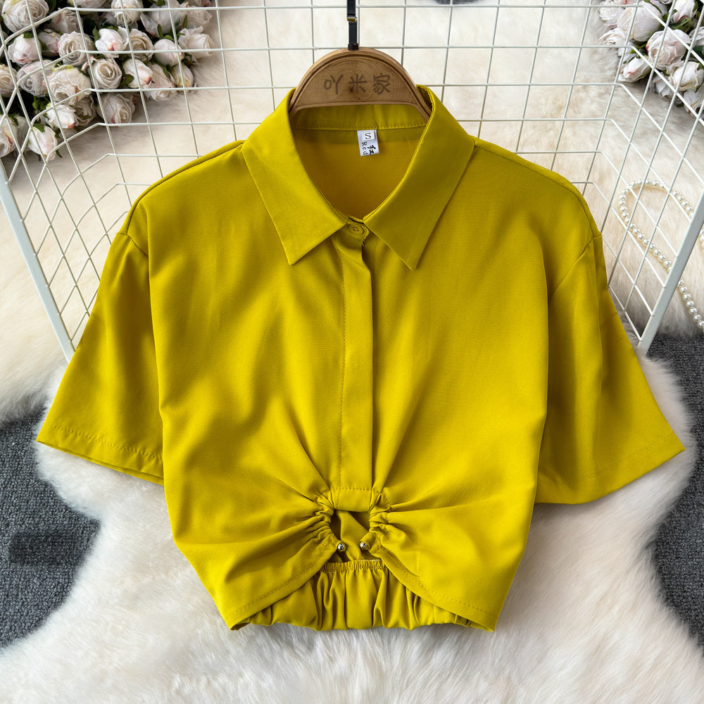 Summer Cinch Hoop Blouse