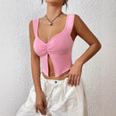 Summer Camisole With Slit Hem