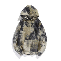 Tie-dye hoodie on a white background