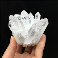 Natural White Crystal Cluster Crystal Raw Stone (Variety)