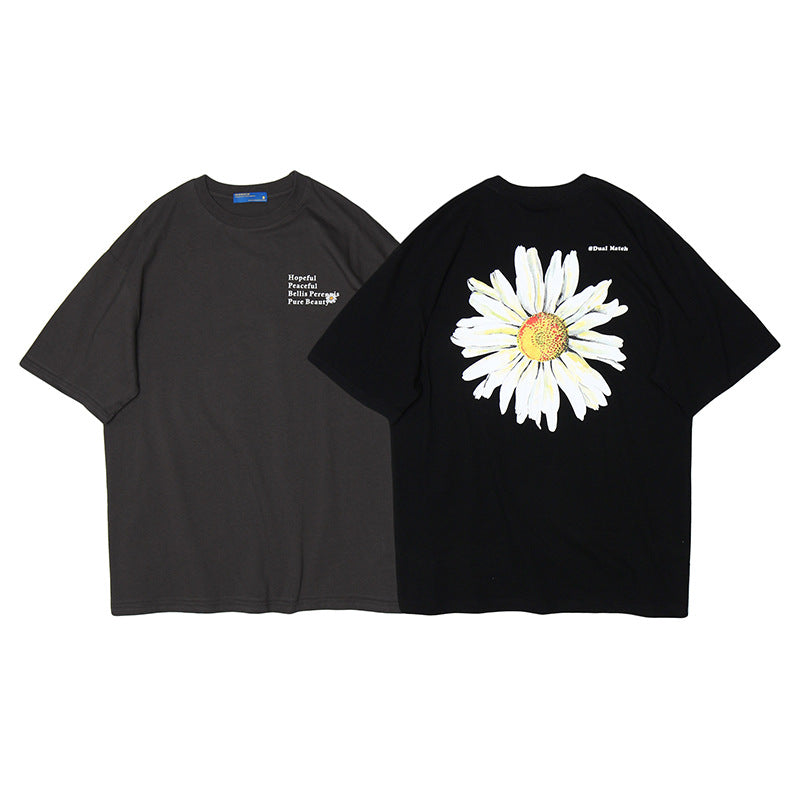 Daisy print casual Tee