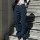 Irregular Straight Jeans