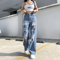 Distressed High-rise Jeans