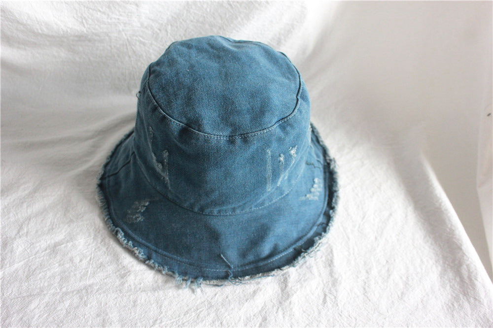 Denim Sunshade Bucket Hat