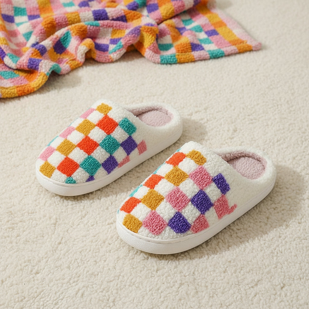 Checkerboard Slippers
