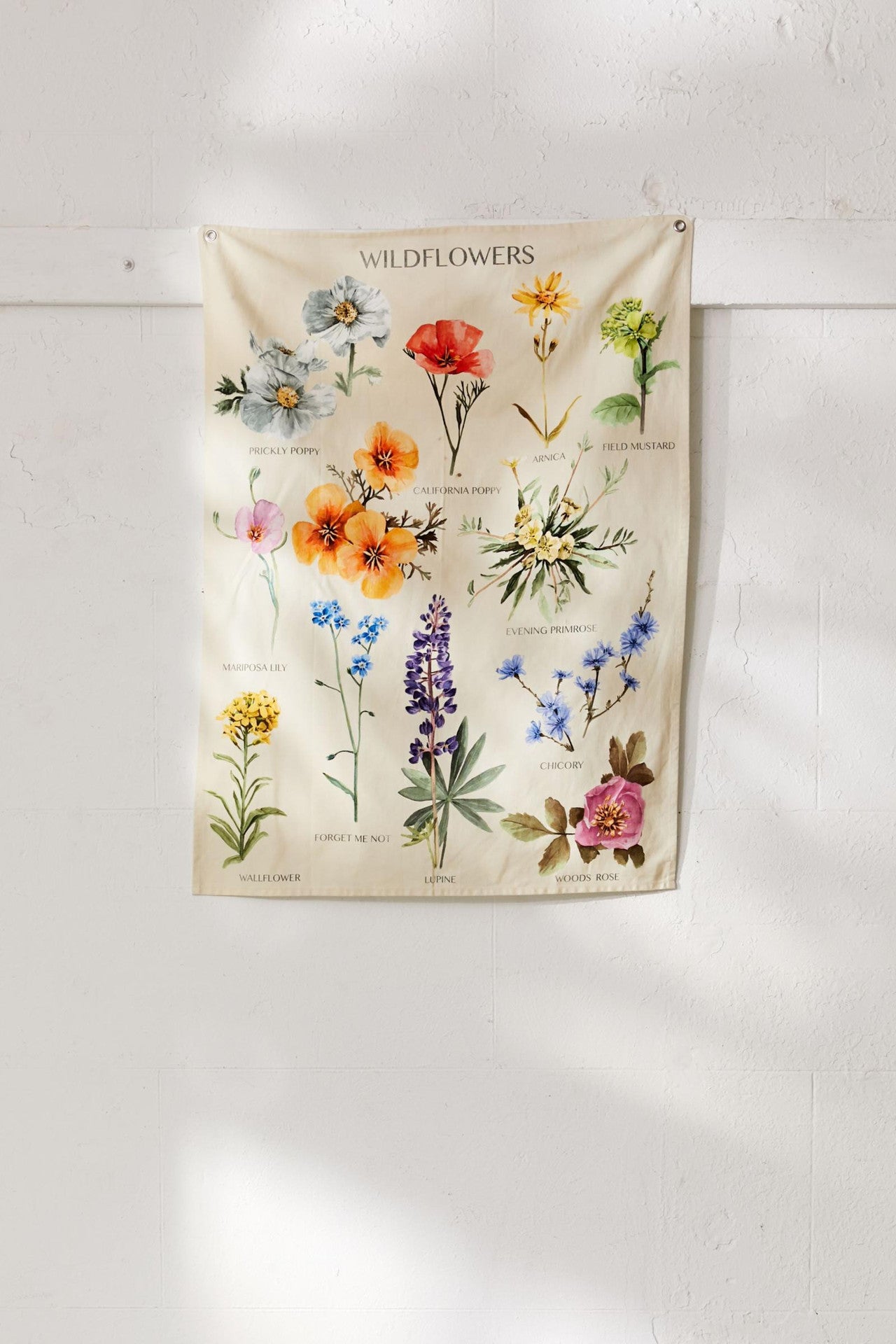 Wildflowers wall tapestry
