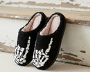 Skull Of Rock Embroidered Slippers