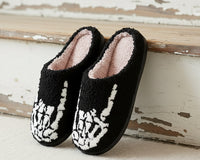 Skull Of Rock Embroidered Slippers