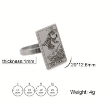 Major Arcana Tarot Stainless Steel Ring (Variety)