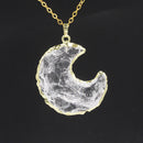 White Crystal Star + Moon Pendant