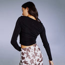 Spice V Neck Clasp Top