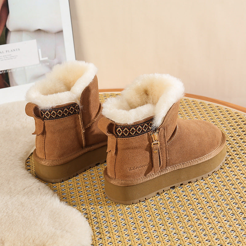 ZZ Side Zip Snow Boots