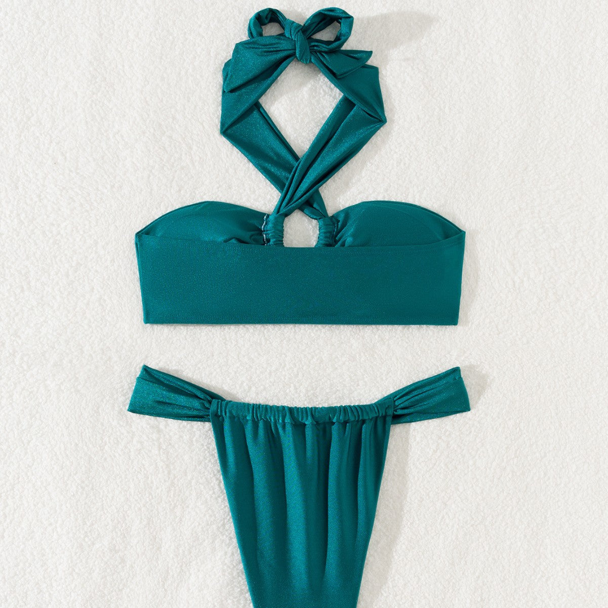 Roaring 20s' Lace-up Bikini