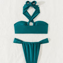 Roaring 20s' Lace-up Bikini
