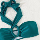 Roaring 20s' Lace-up Bikini