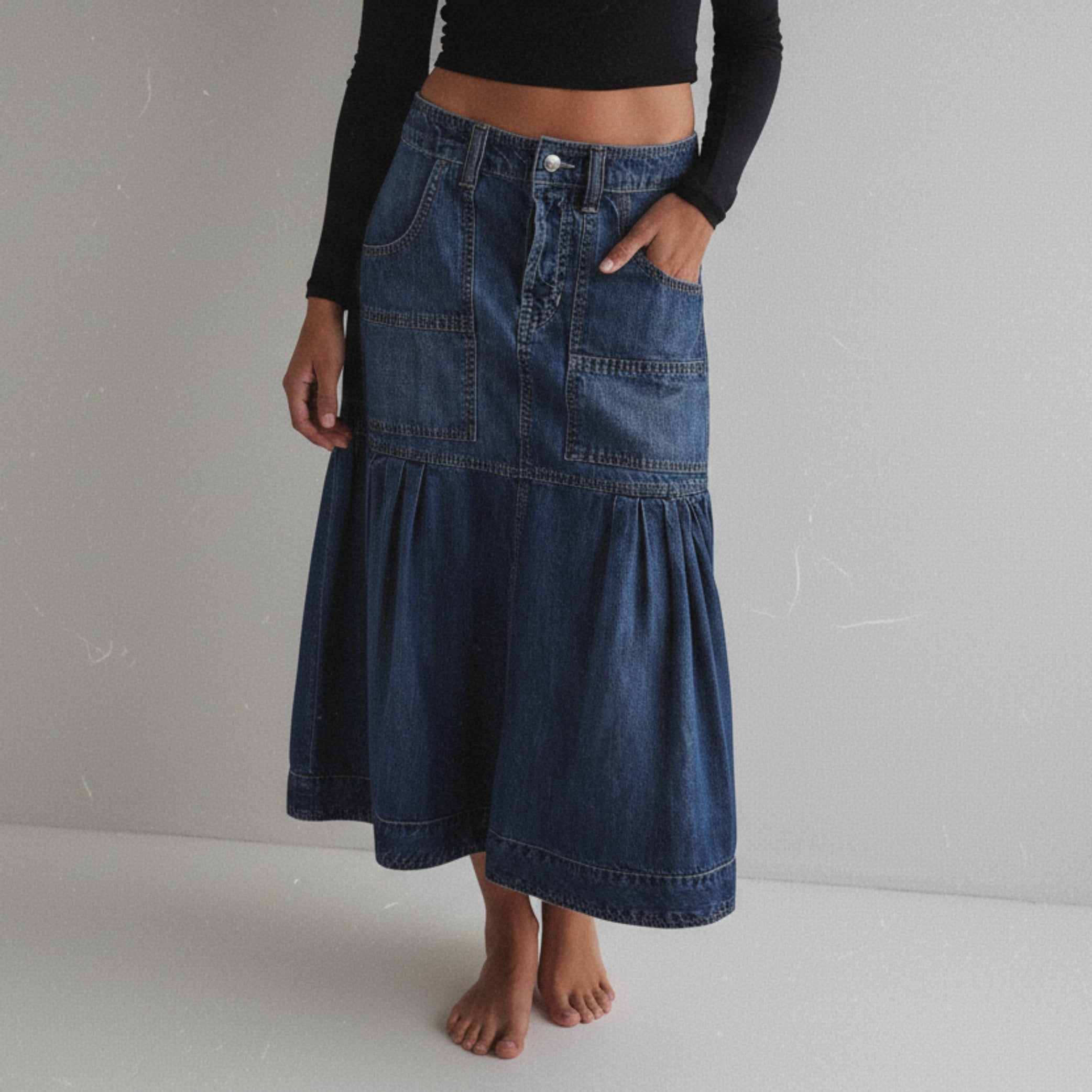 Fashion Personality Retro Women's Casual Denim Skirt