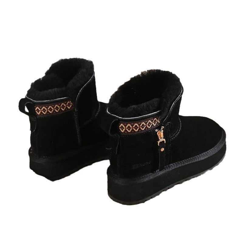 ZZ Side Zip Snow Boots