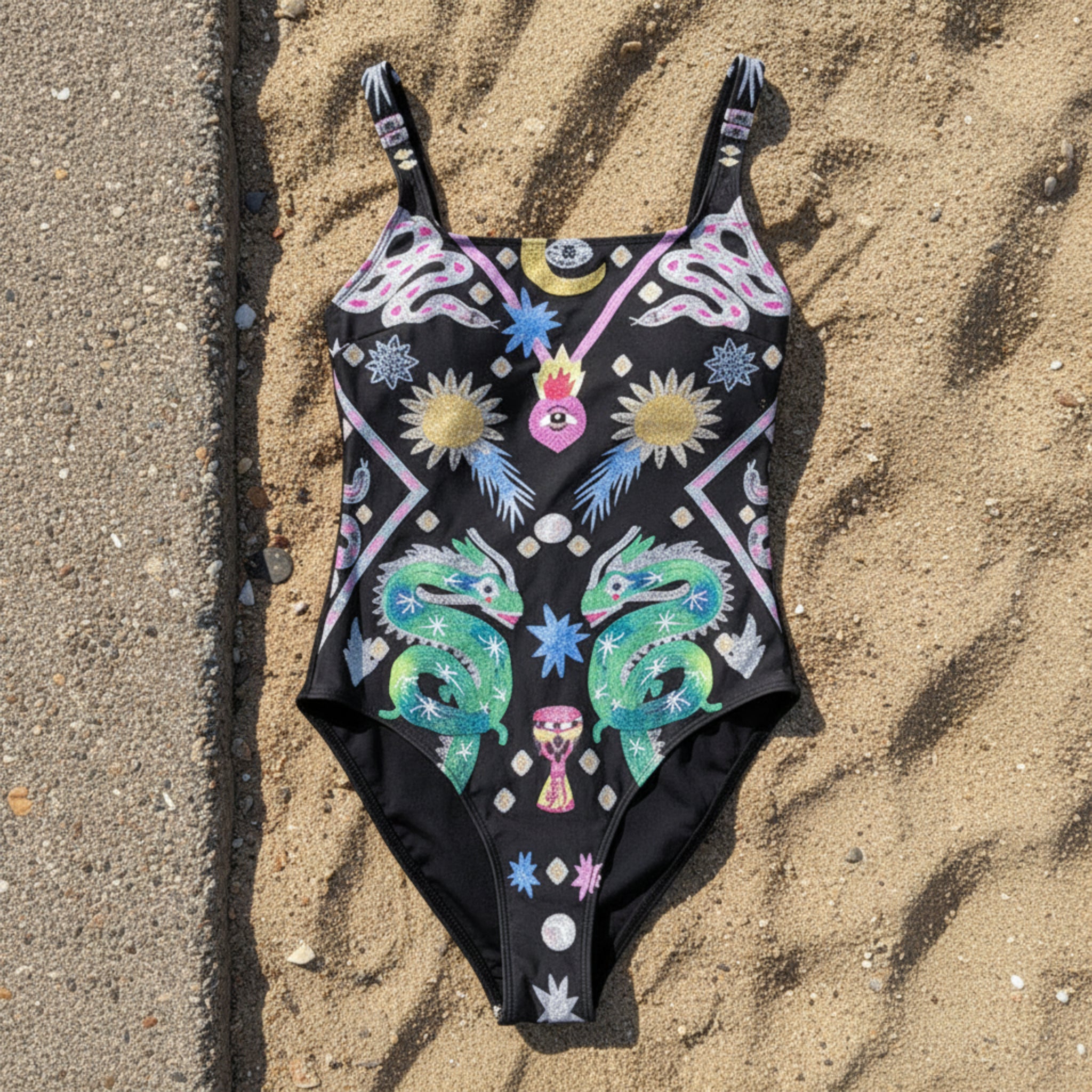 "Folk Flame" One-Piece