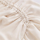 Asymmetric Tied Lotus Leaf Hem Skirt