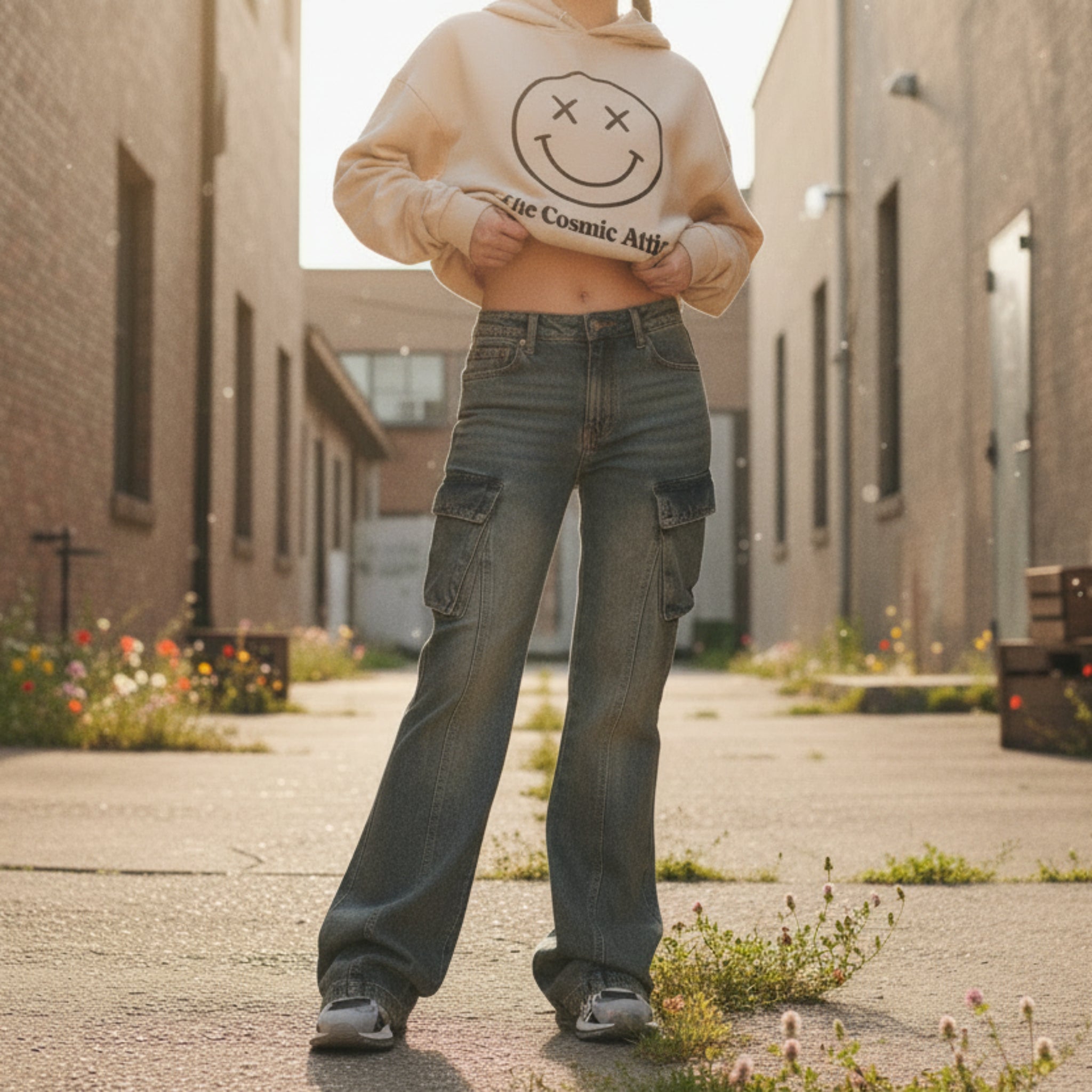 Micro-pull Cargo Jeans