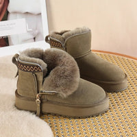 ZZ Side Zip Snow Boots