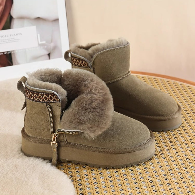 ZZ Side Zip Snow Boots