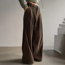 High-Waisted Pleated Trousers