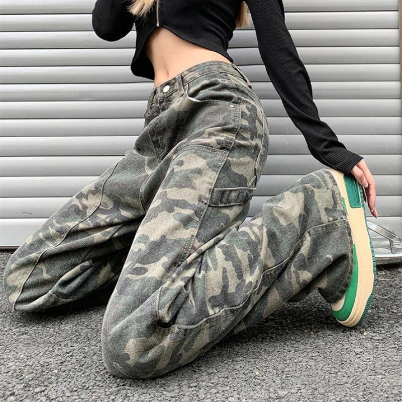Camo Straight Jeans