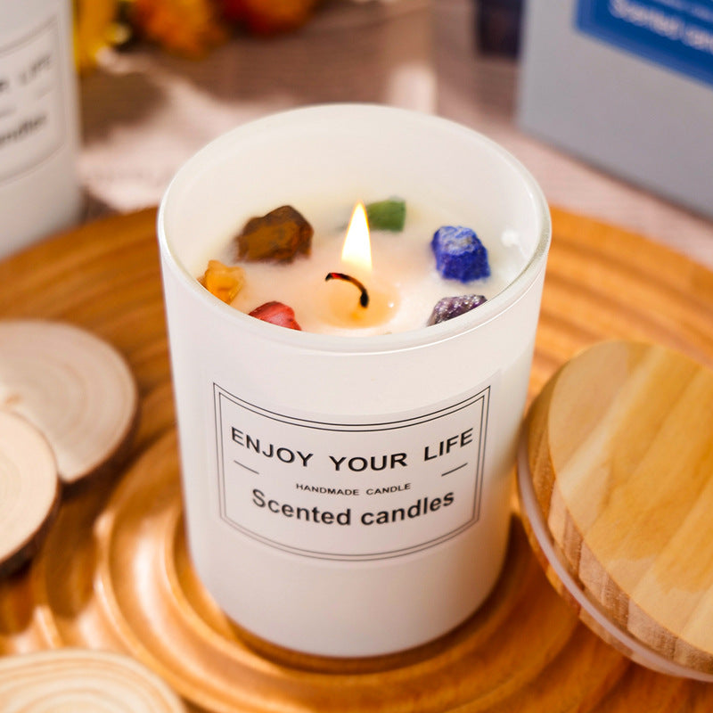 Chakra Crystal Soy Candle (Variety)