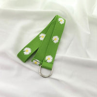 Flower Canvas Simple Loop Belt