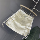Draw-string Cargo Skirt