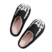 Skull Of Rock Embroidered Slippers