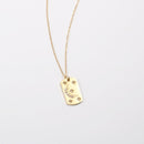 Plate Moon Gold Plated Necklace