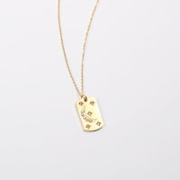 Plate Moon Gold Plated Necklace