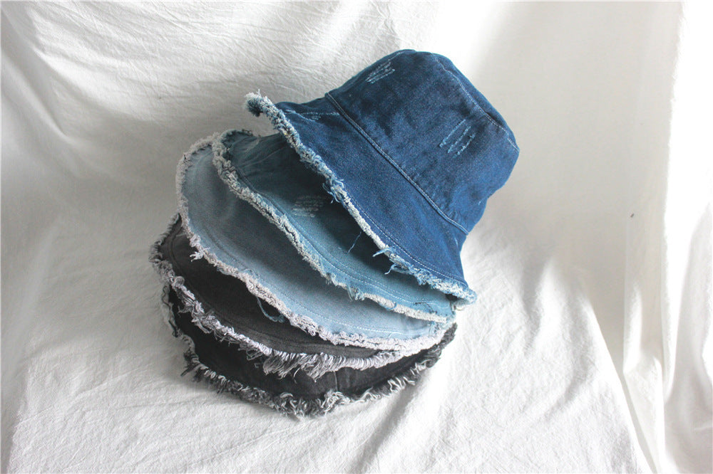 Denim Sunshade Bucket Hat