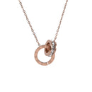 Roman Numeral Ring Titanium Necklace