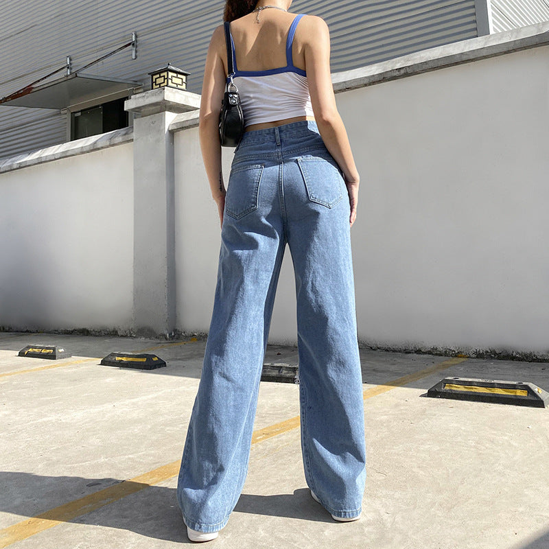 Distressed High-rise Jeans
