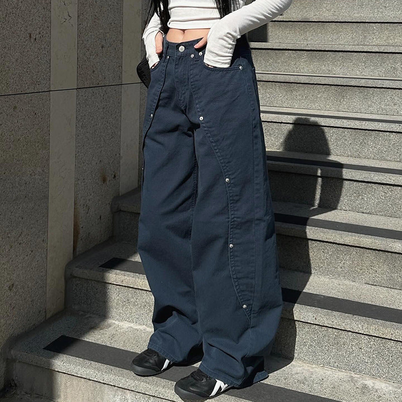 Irregular Straight Jeans