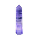 Natural Crystal Blue Purple Fluorite Crystal Column Energy Stone (Variety)